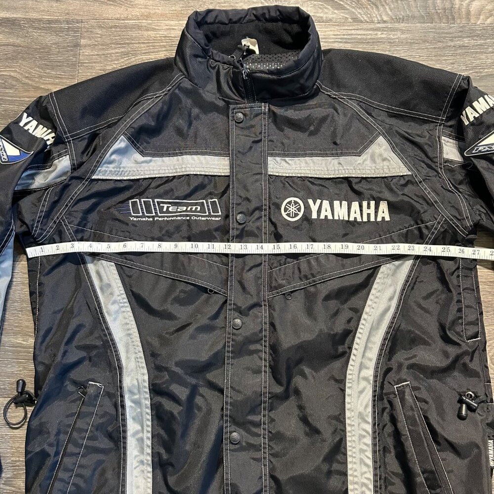 VTG Yamaha Racing Team FXR Jacket Silver Black Made in Korea Size LT Motorsport - Picture 7 of 16